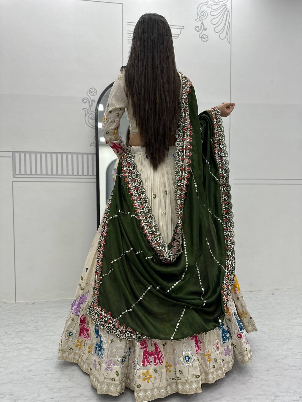 Zeenat  Pure Tissue Silk Lehenga Choli