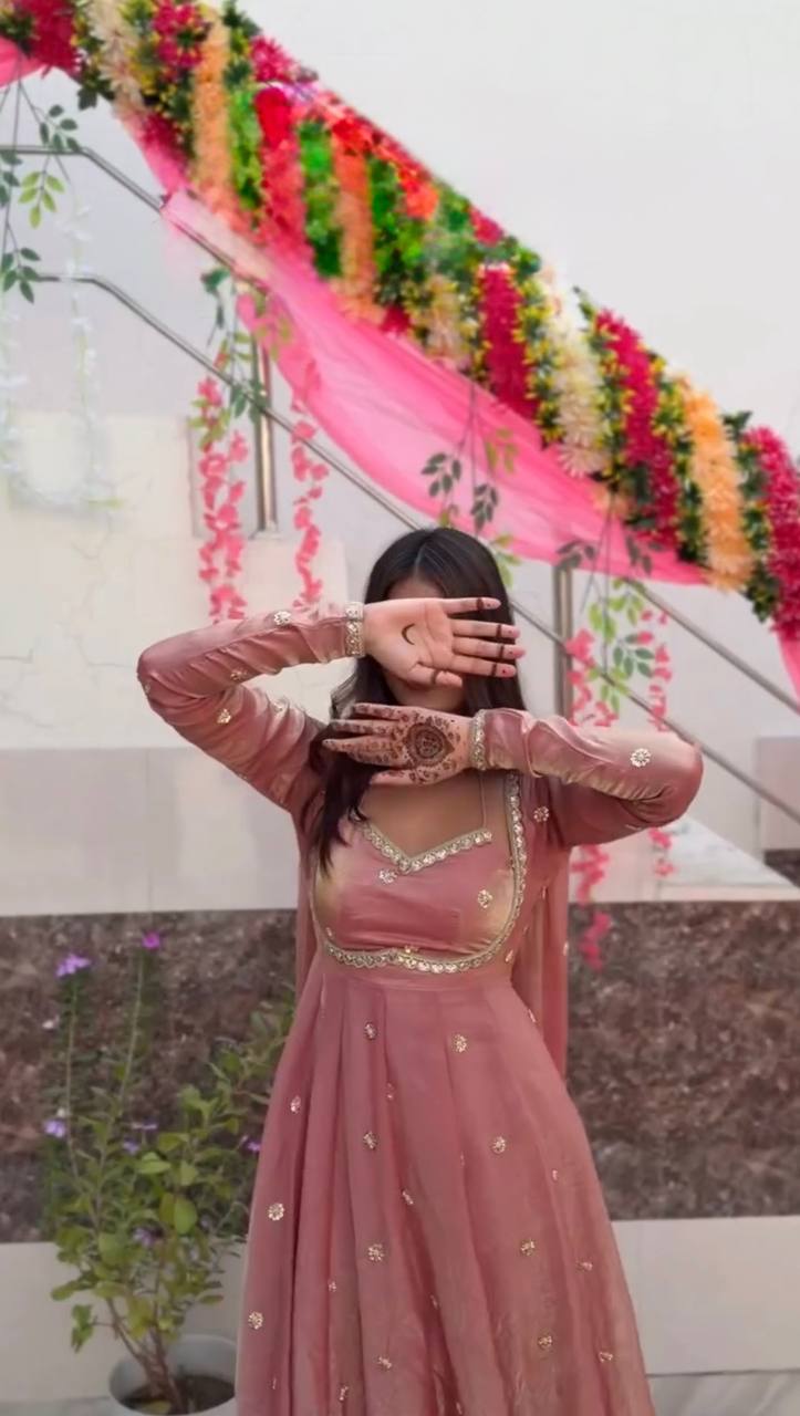 Aarika Blush Bloom Anarkali Suit