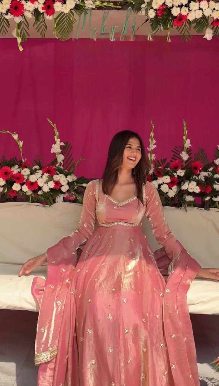 Aarika Blush Bloom Anarkali Suit