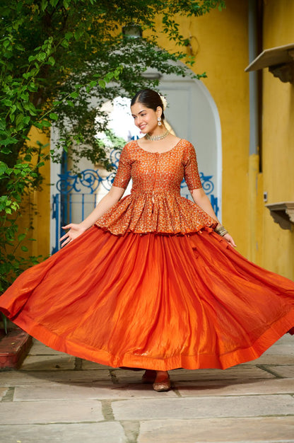 Tyaani Embroidered Threaded Glam Lehenga Tops