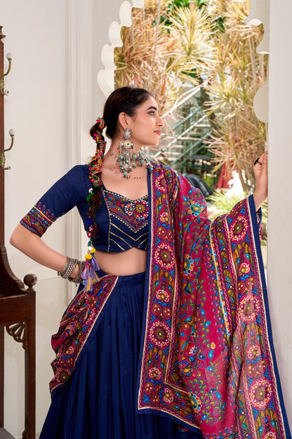 Naira’s Navratri Muse tradition Mirror work lehenga Choli