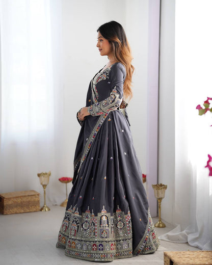 Vihana  Natural Crep silk Lehenga choli
