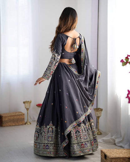 Vihana  Natural Crep silk Lehenga choli