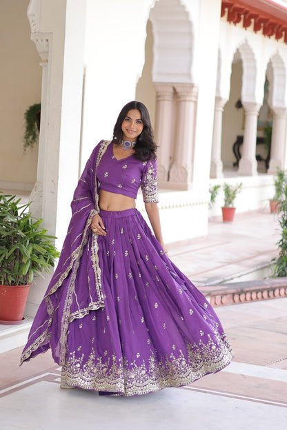 Karishma  Vichitra Silk Embroidered work Lehenga Choli