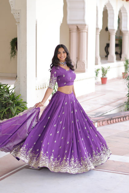 Karishma  Vichitra Silk Embroidered work Lehenga Choli