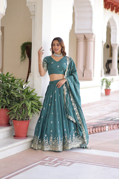 Karishma  Vichitra Silk Embroidered work Lehenga Choli