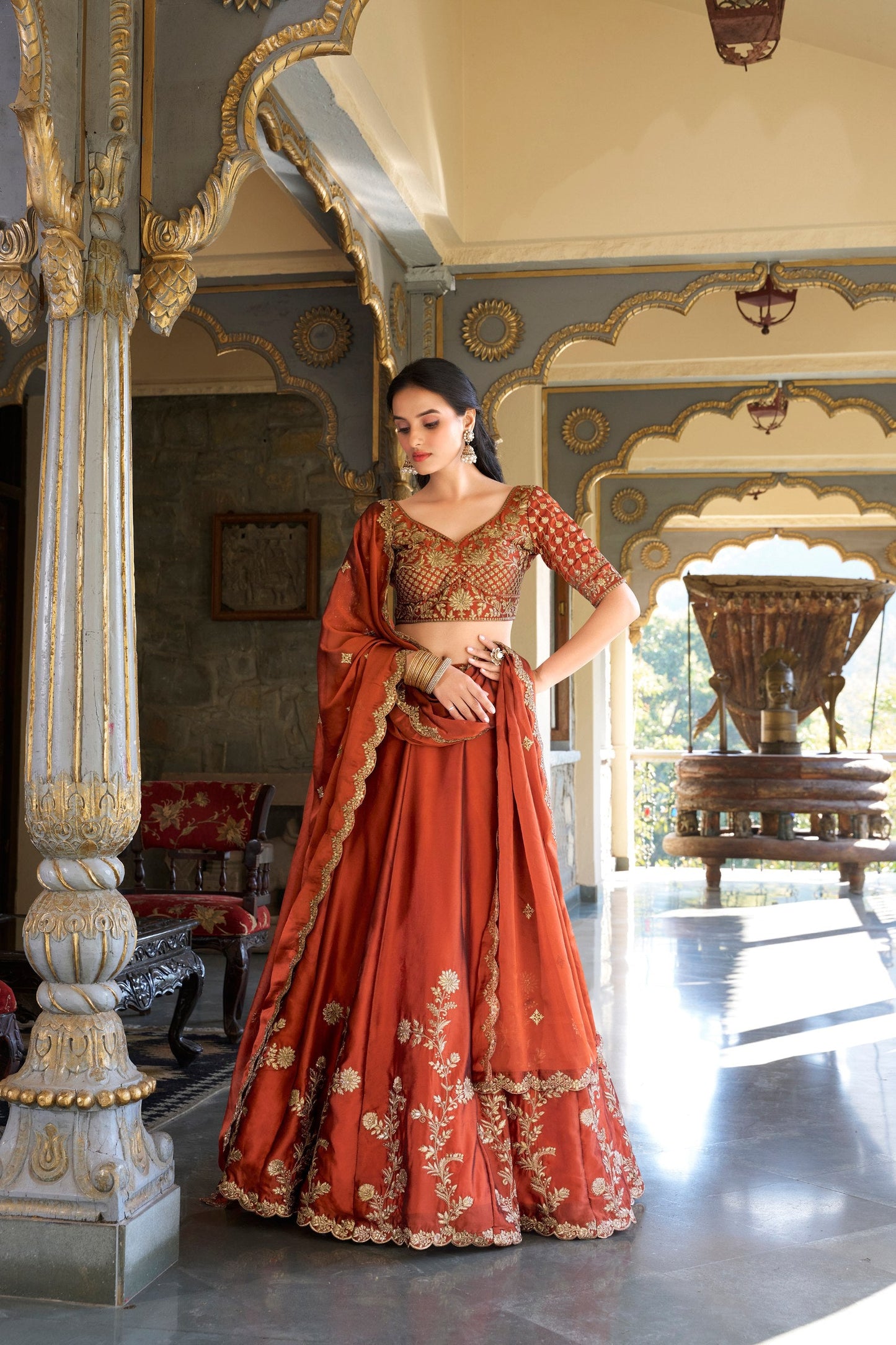 Aaradhya Rangoli Silk Lehena Choli
