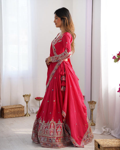 Vihana  Natural Crep silk Lehenga choli