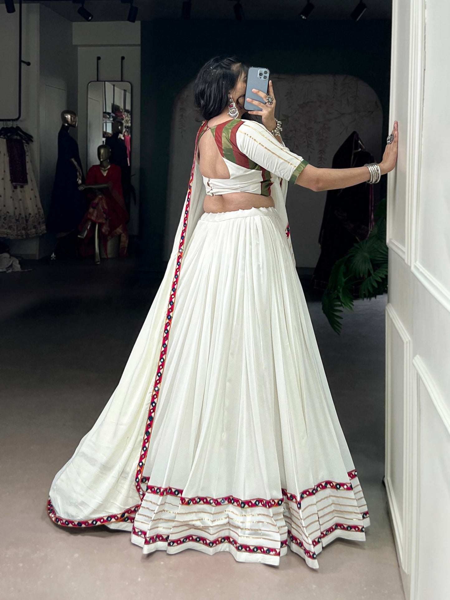 Anaya’s Whispering Ivory Luxe Lehenga Choli