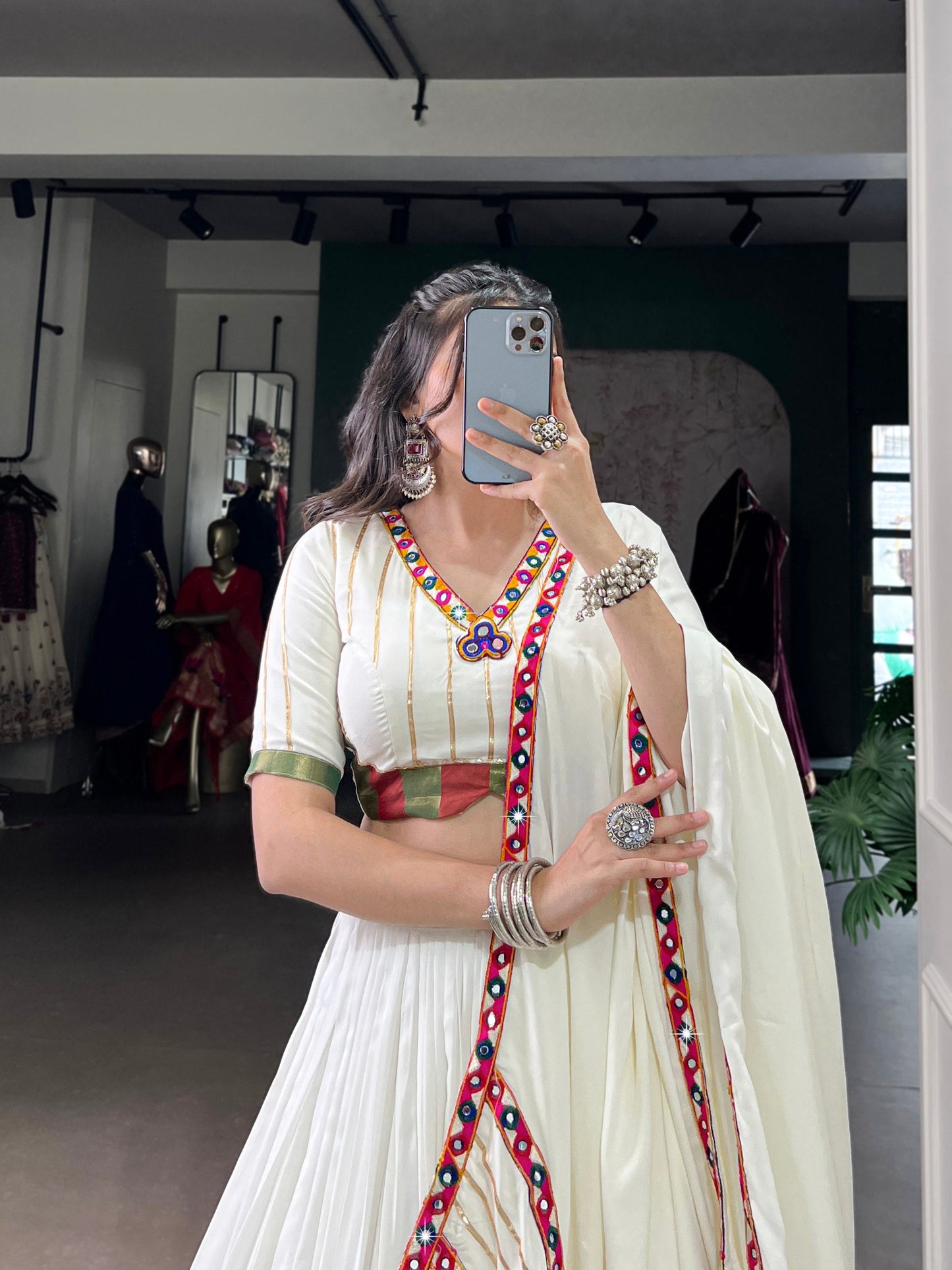 Anaya’s Whispering Ivory Luxe Lehenga Choli