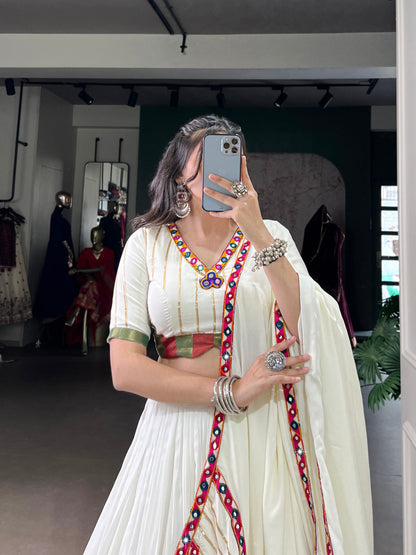 Anaya’s Whispering Ivory Luxe Lehenga Choli