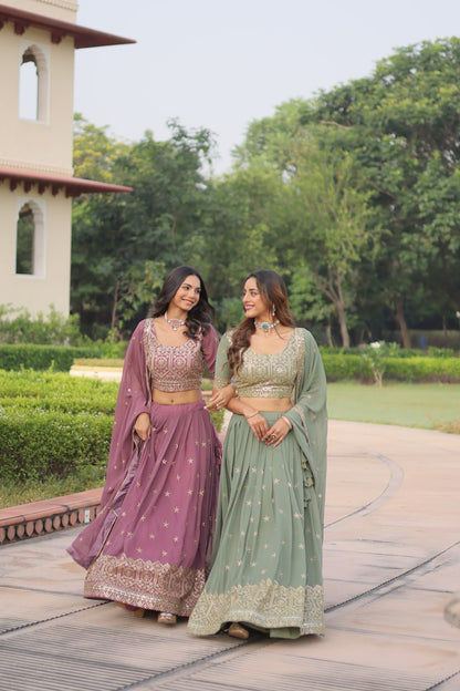 Shrutika Royal Pastel Glamour Lehenga Choli Set