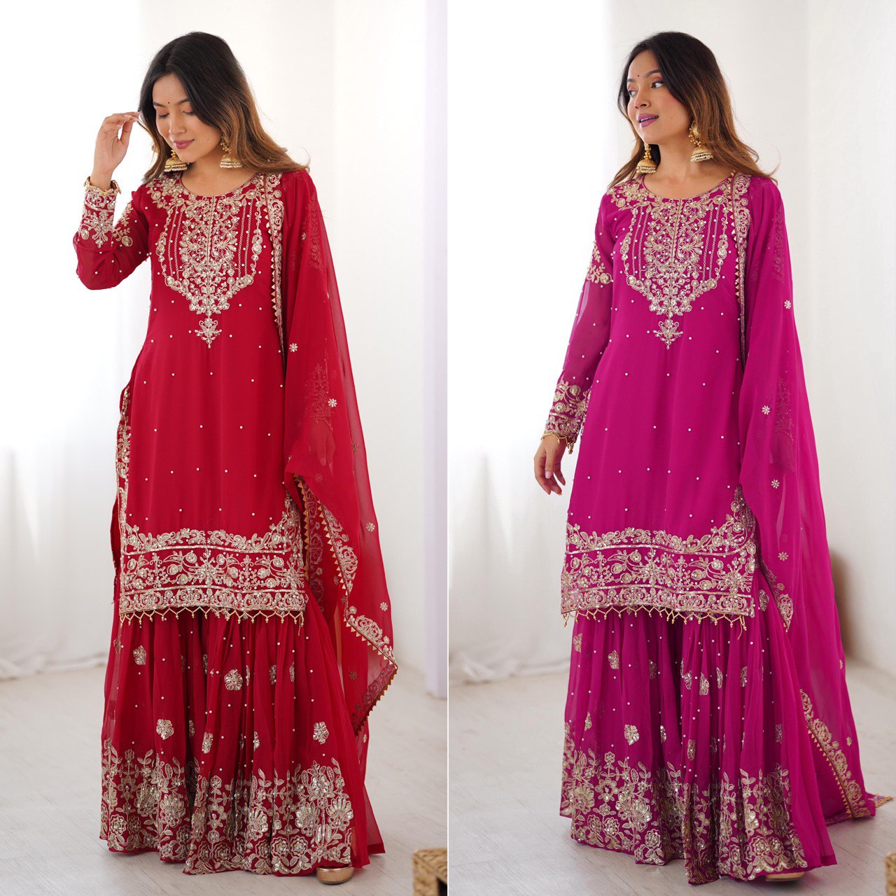 Suhani Heritage Zari Embellished Festive Sharara Suit