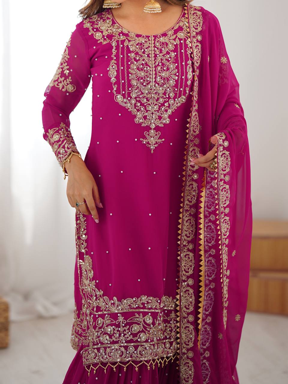 Suhani Heritage Zari Embellished Festive Sharara Suit