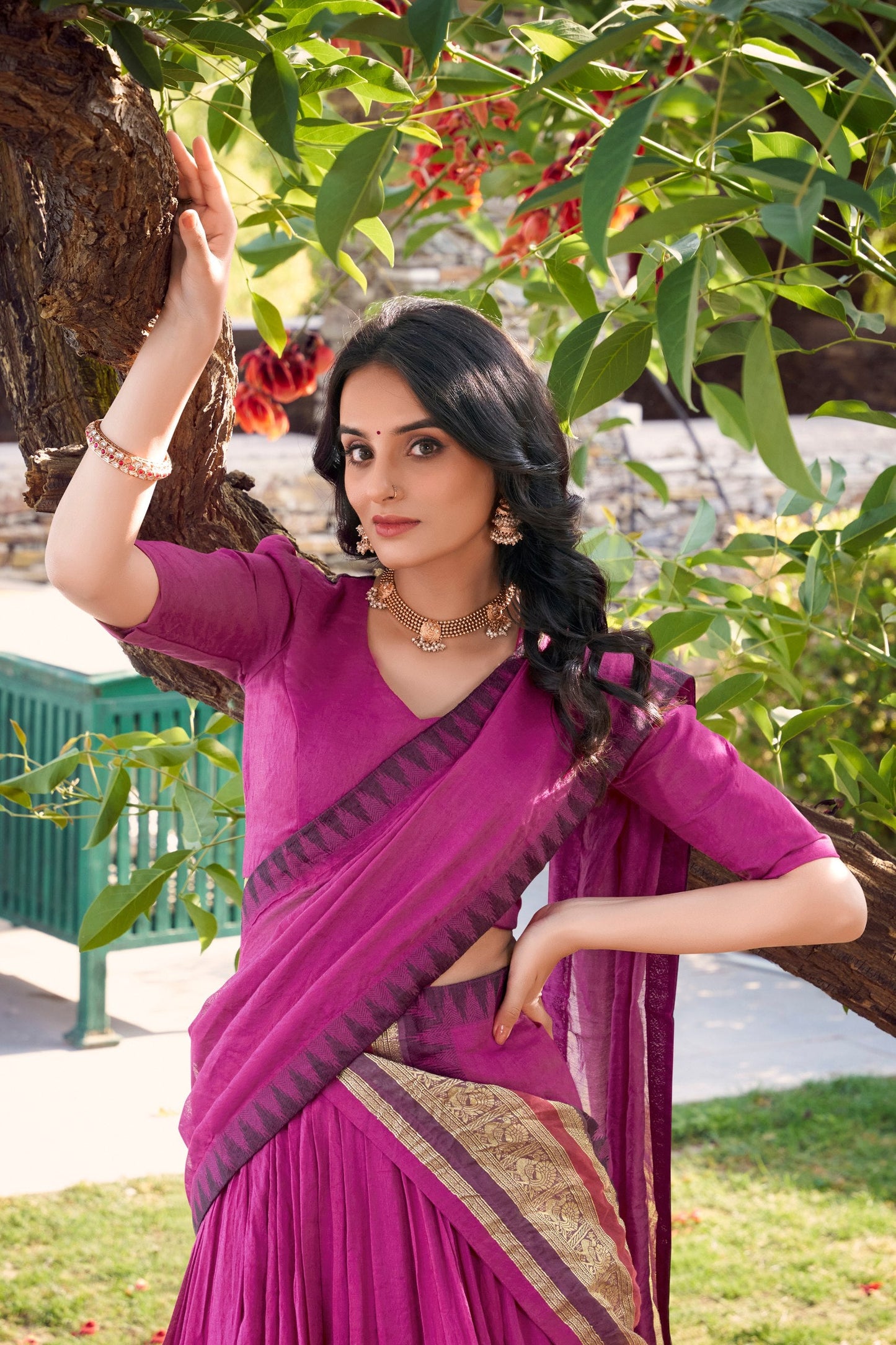 Vritika woven in Chanderi and zari Lehenga Choli