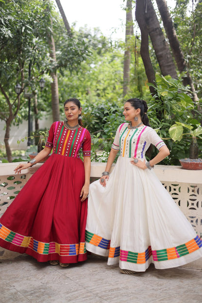 Anaya’s Vibrant Charm Mirror Anarkali Gown