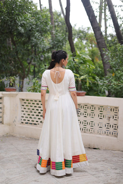 Anaya’s Vibrant Charm Mirror Anarkali Gown