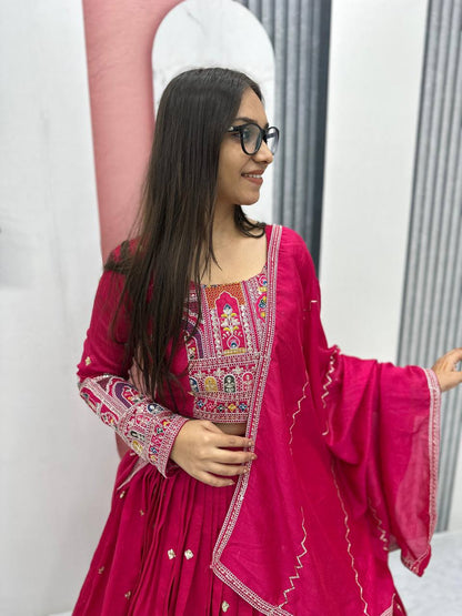 Ridhima Pure Vichitra Lehenga with Coading Sequence Work Dupatta