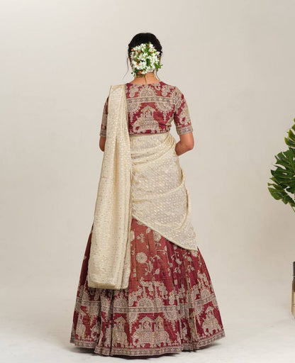 Devanshi Sent Crap Kalamkari Lehenga Choli