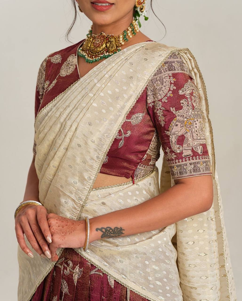 Devanshi Sent Crap Kalamkari Lehenga Choli