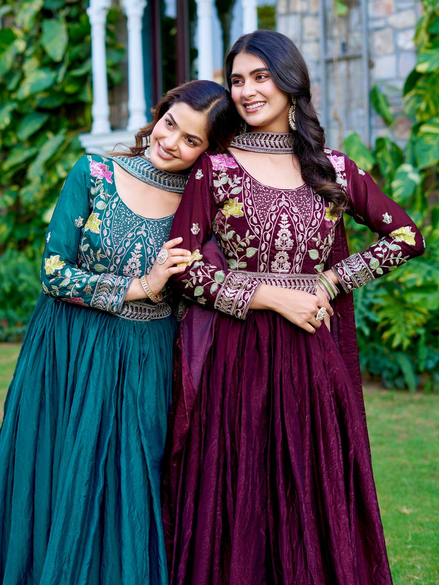 Queen’s Aura Traditional yet Contemporary Designer Anarkali Gown