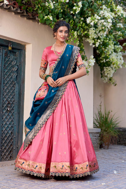 Gulbahaar Royale Vibrant Contrast Lehenga Choli Set
