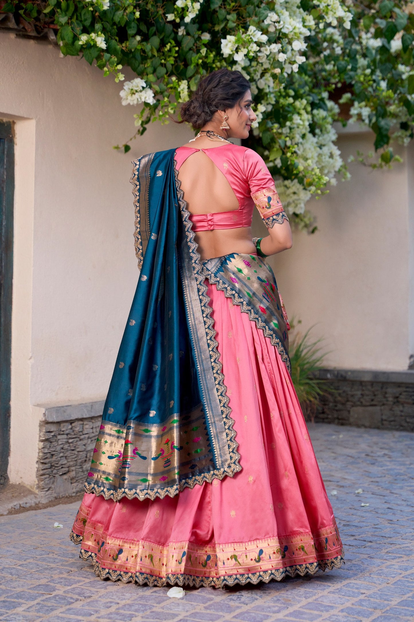Gulbahaar Royale Vibrant Contrast Lehenga Choli Set