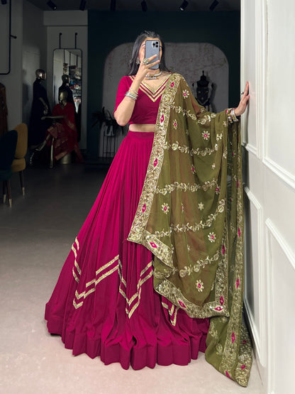 Amaira Berry Charm live Embroidered Lehenga Choli