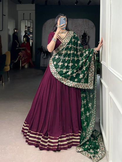 Amaira Berry Charm live Embroidered Lehenga Choli
