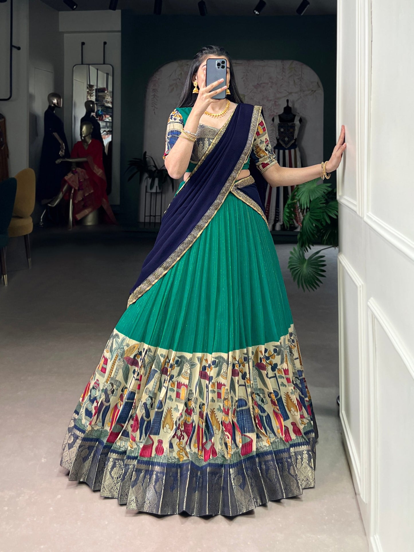 Kashvi’s Heritage Charm Printed Lehenga Choli