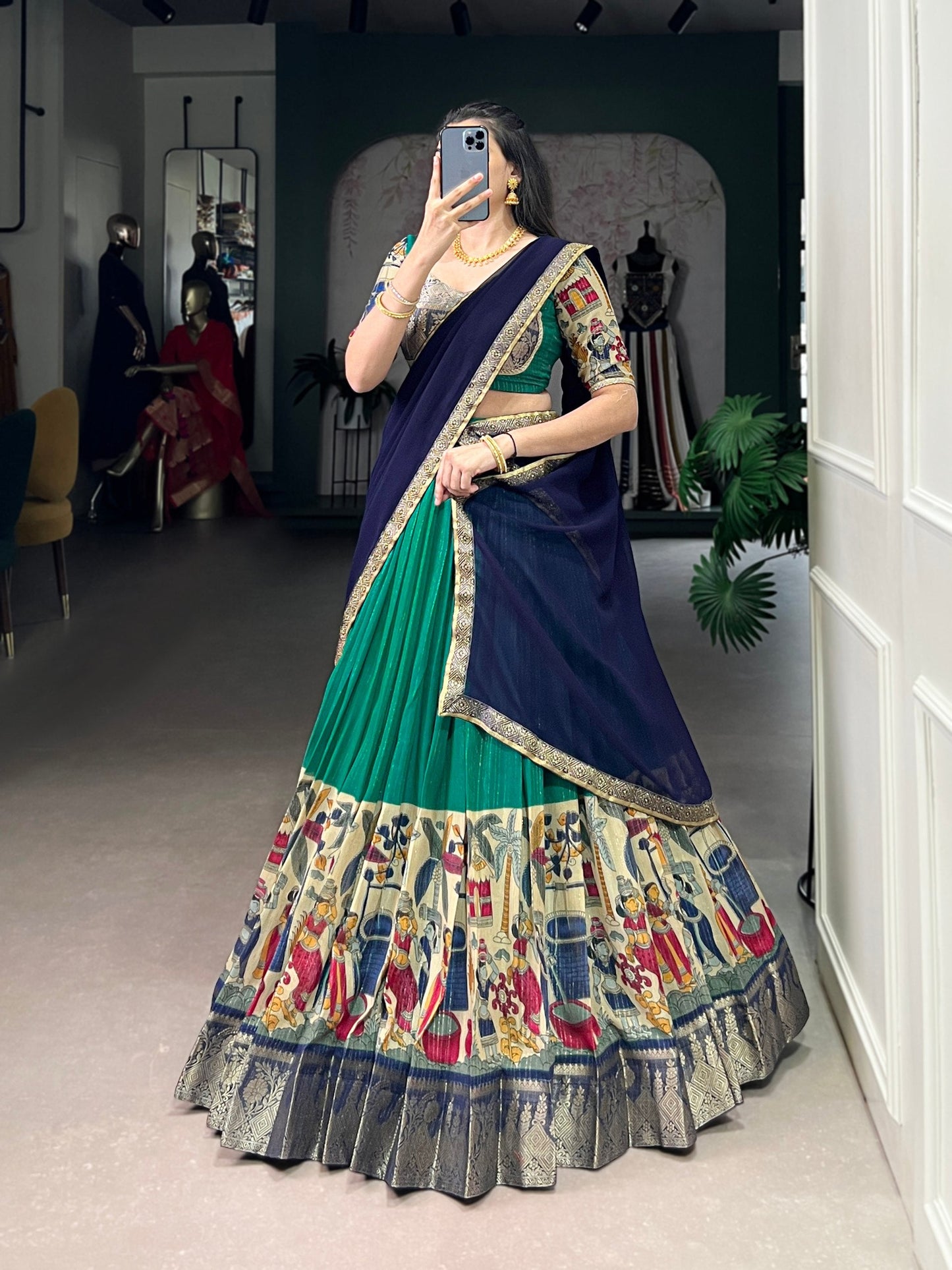 Kashvi’s Heritage Charm Printed Lehenga Choli