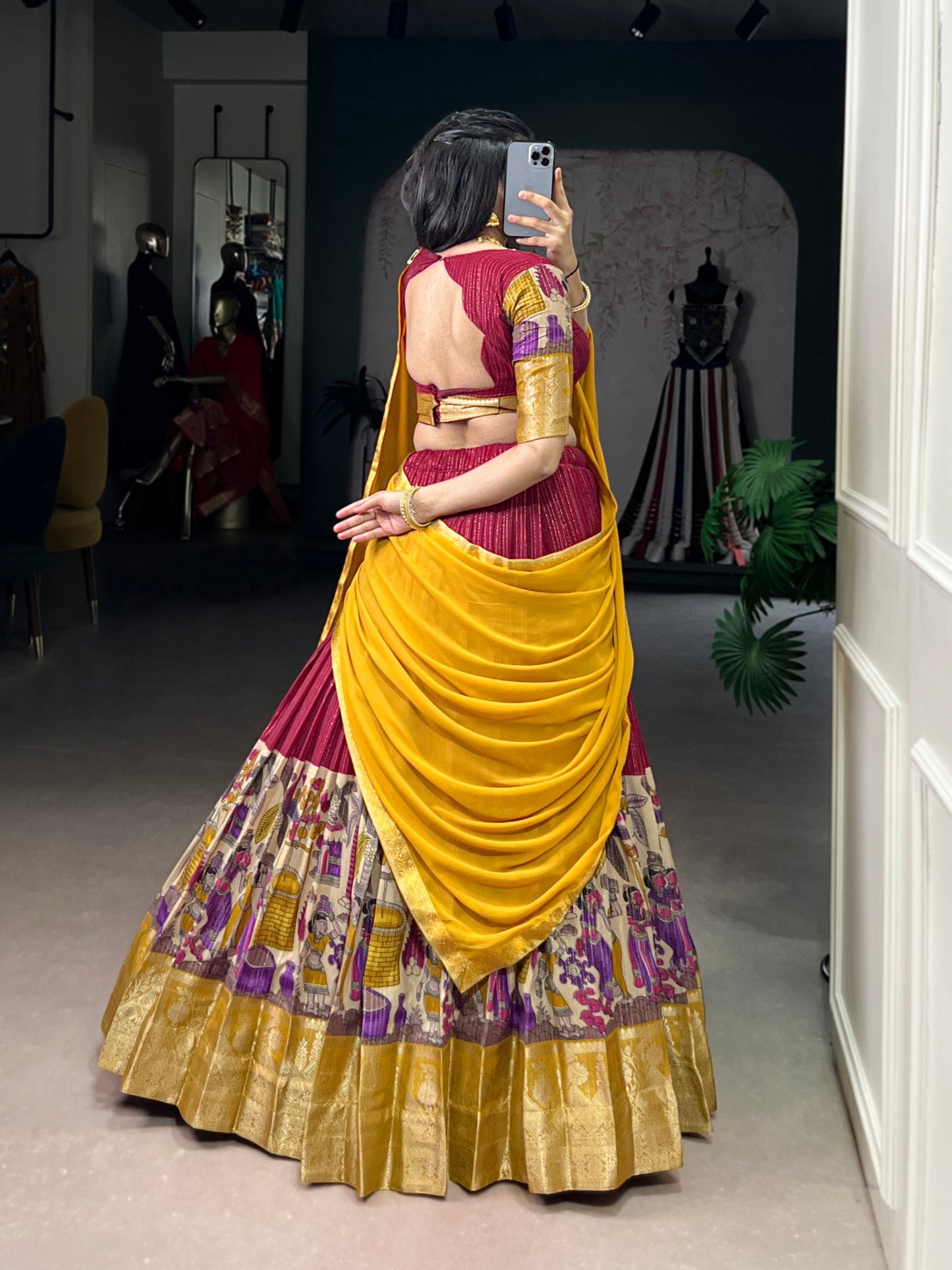 Kashvi’s Heritage Charm Printed Lehenga Choli