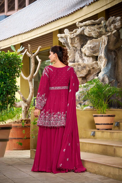 Rihana Festive Glow Embroidery Designer Suit