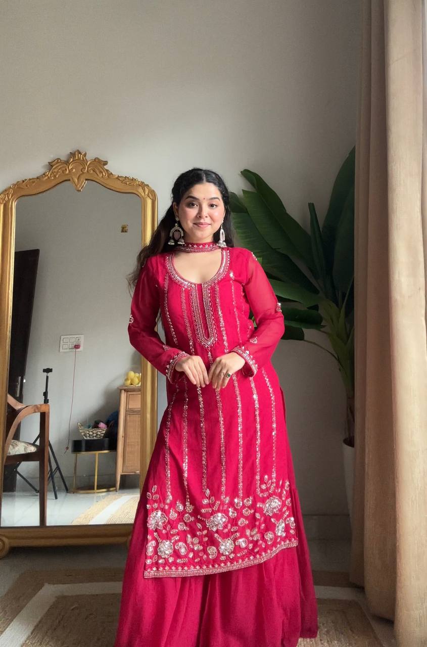 Aaradhya Embroidered Purple Charm Designer Patiala Suit