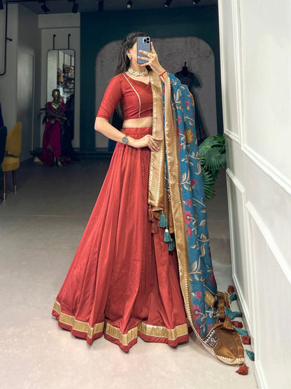 Royal Couture Designer Chinon Silk Lehenga Choli