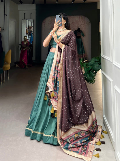 Royal Couture Designer Chinon Silk Lehenga Choli