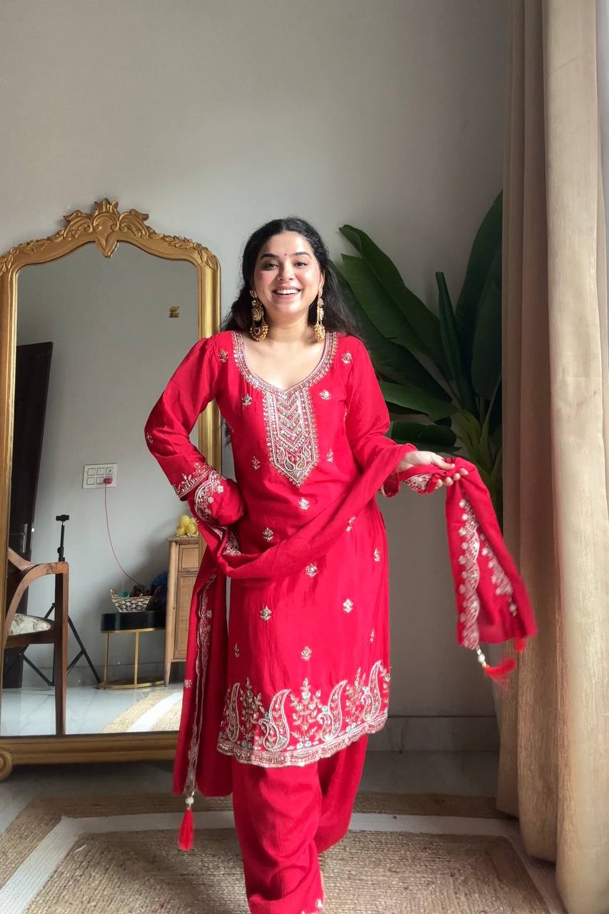 Kiara Scarlet Elegance Punjabi Suit
