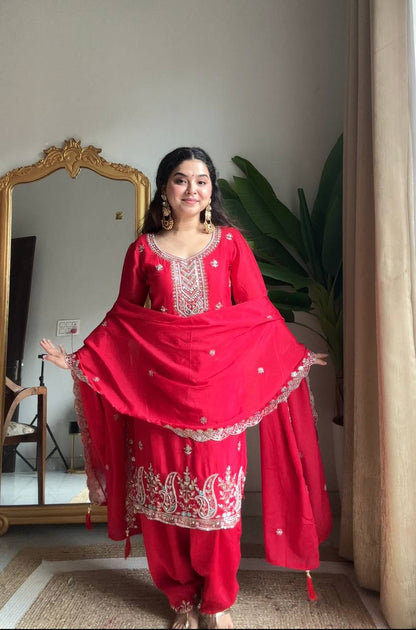 Kiara Scarlet Elegance Punjabi Suit
