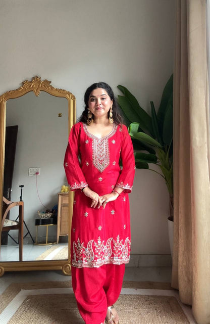 Kiara Scarlet Elegance Punjabi Suit