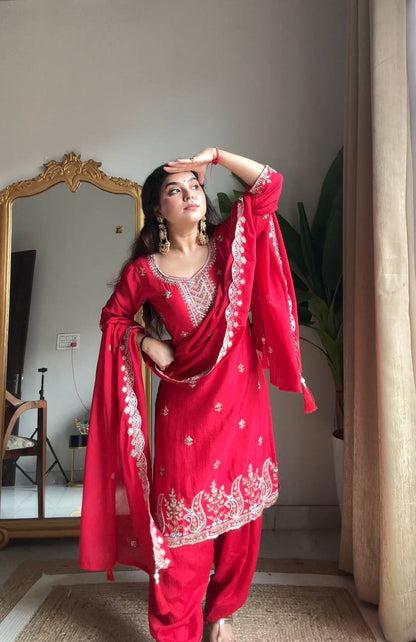 Kiara Scarlet Elegance Punjabi Suit