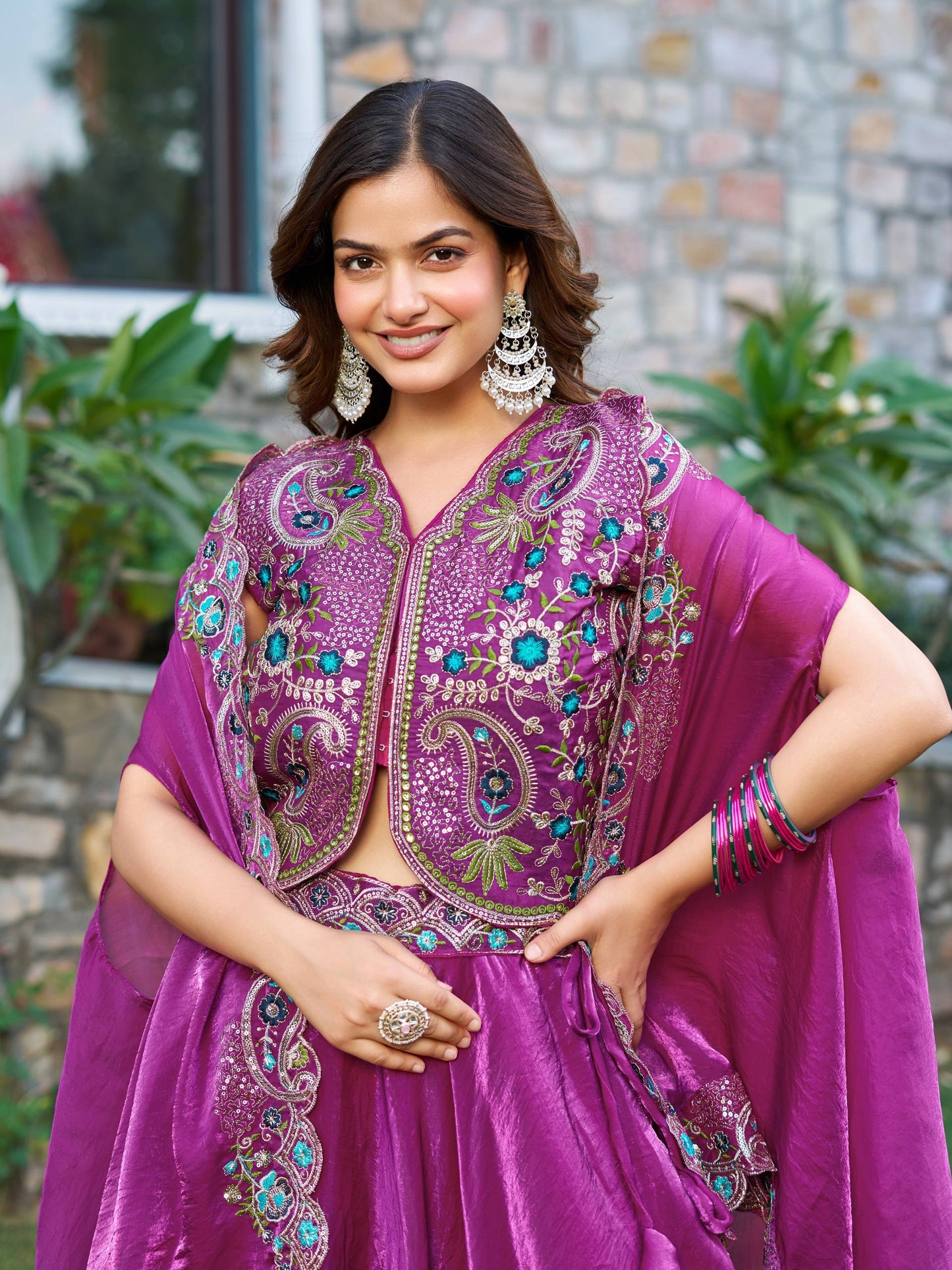 Reeva’s Ethereal Grace Ivory Sparkle Lehenga with Sequin Work