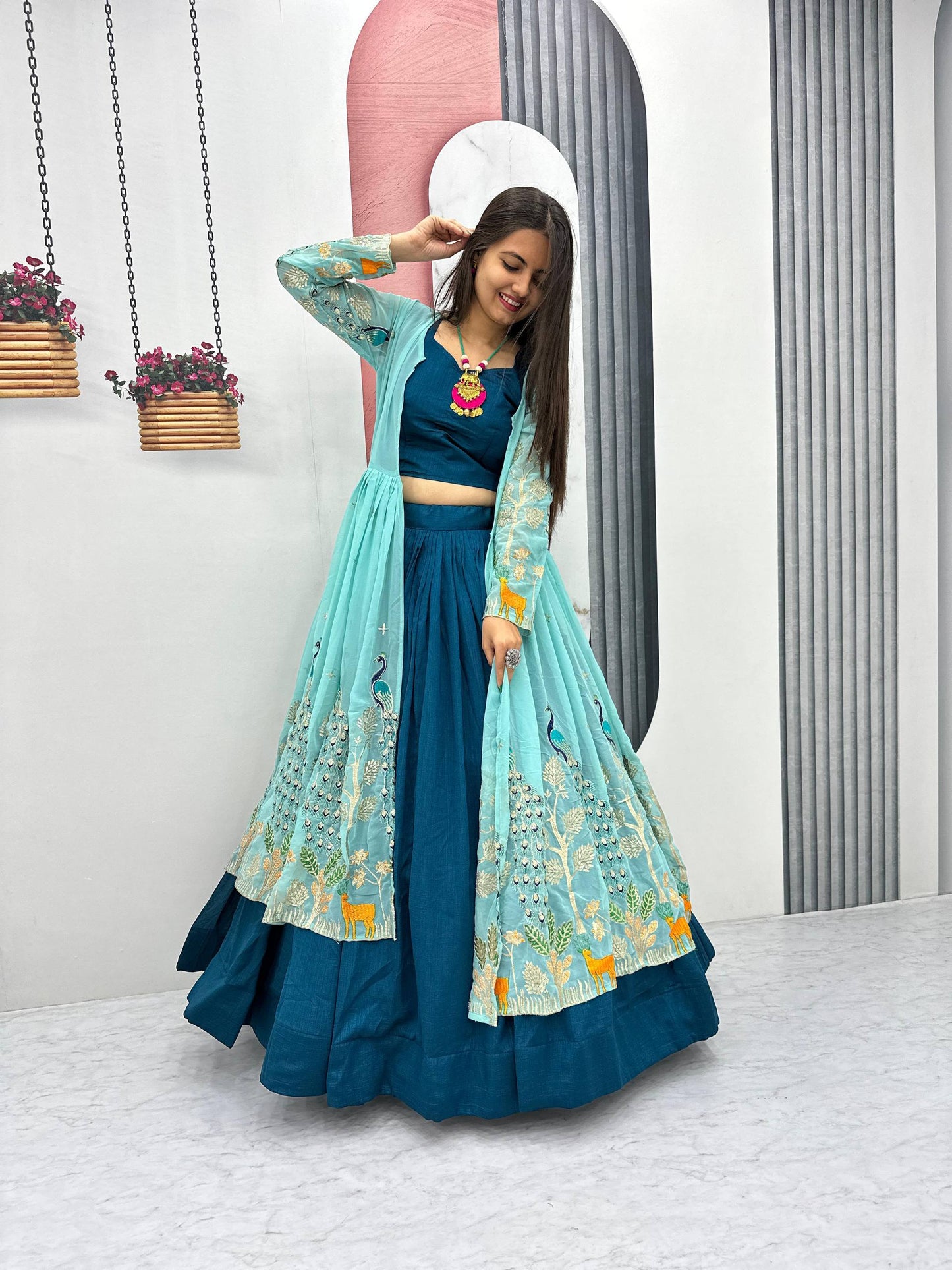 Aarvika Peacock Majesty Lehenga Choli
