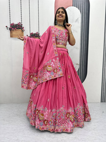 Aaradhya Sunshine Hand Embroidered Lehenga Choli
