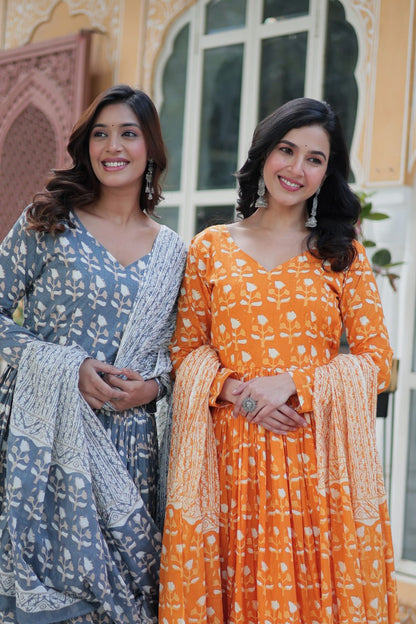 Nivya Twins Aura of Tradition Pure Cotton Gown Success