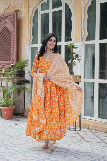 Nivya Twins Aura of Tradition Pure Cotton Gown Success