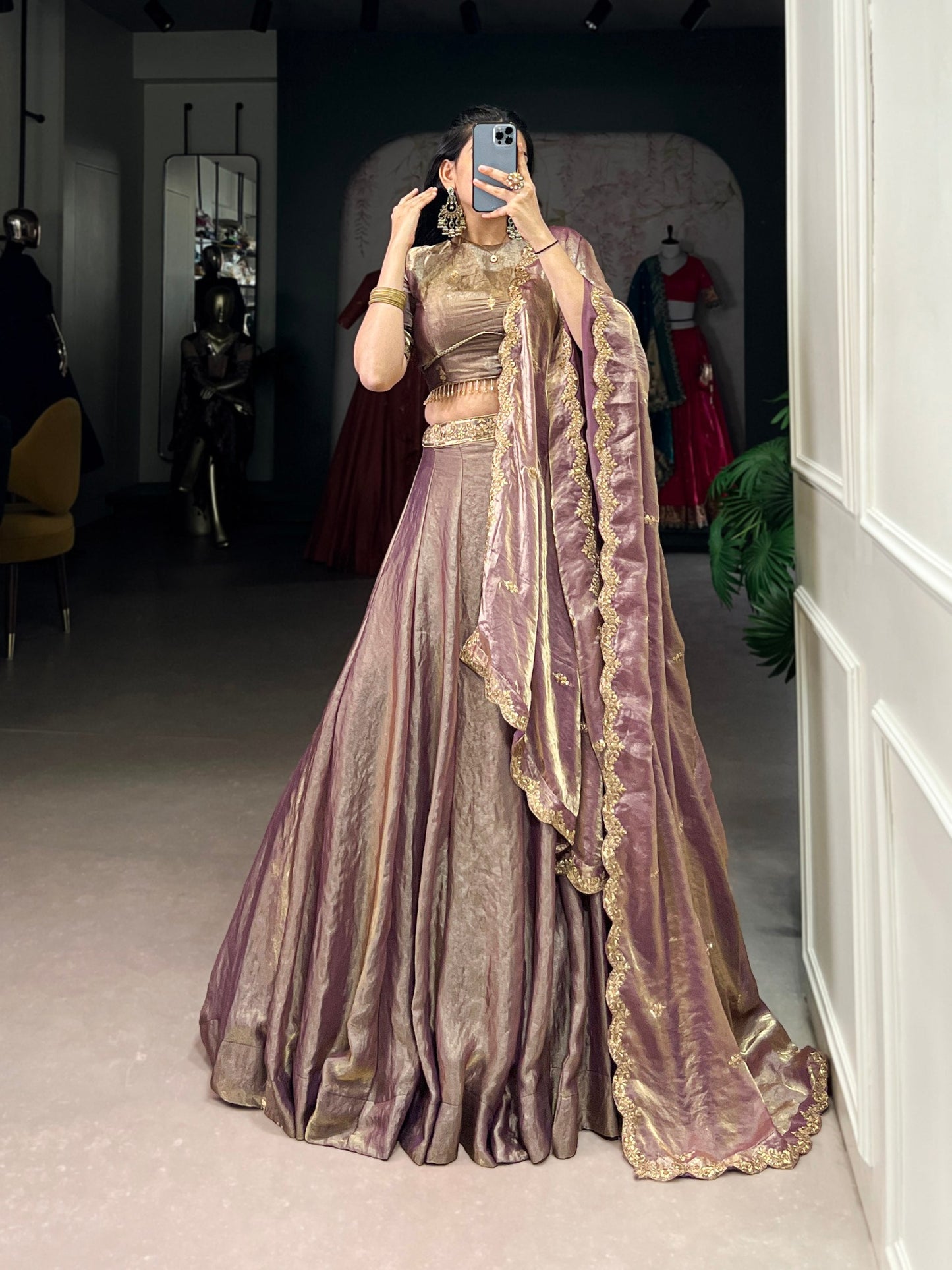 Rang-e-Mehal – A Royal Symphony of Silk Lehenga Choli