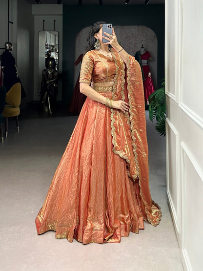 Rang-e-Mehal – A Royal Symphony of Silk Lehenga Choli