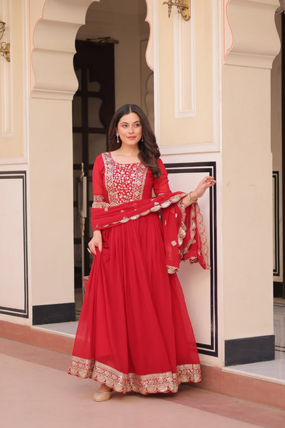 Jashn-e-Jaam Gold Embroidery Gown