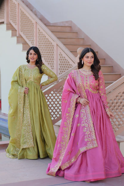 Sitara Embroidered Dreams in Regal Anarkali Set