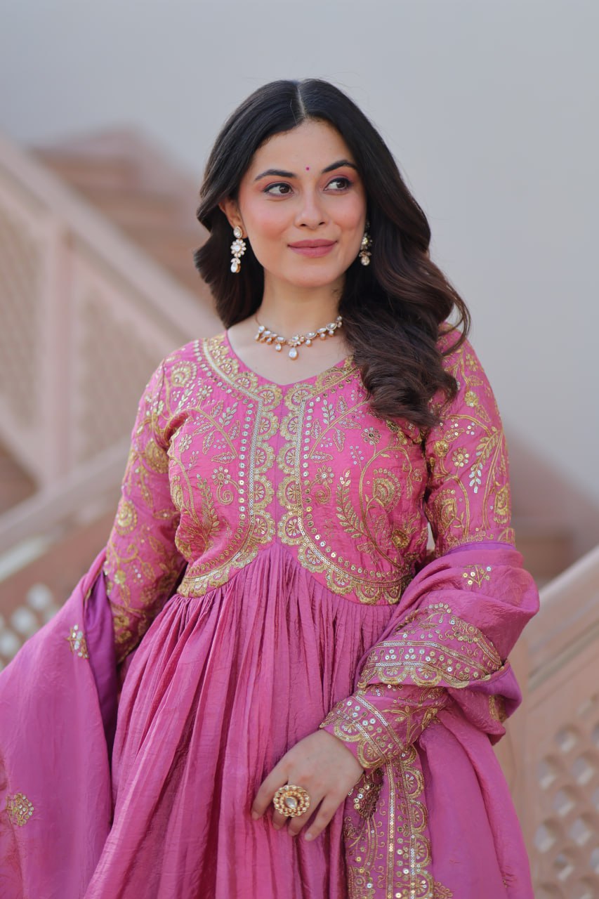 Sitara Embroidered Dreams in Regal Anarkali Set